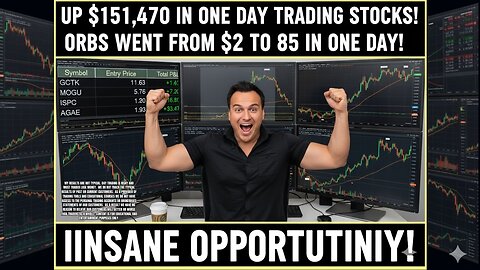 How I Made $151,470 in 1 Day Trading | $2 Stock Skyrocketed to $85!