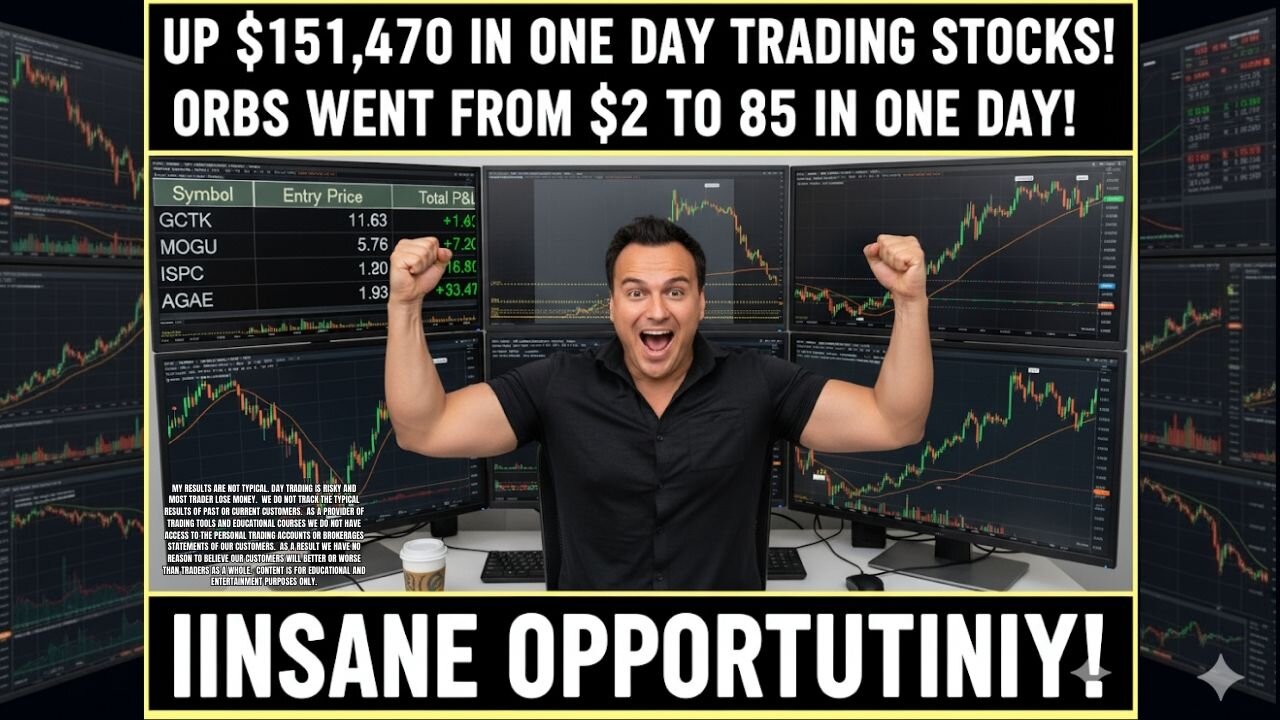 How I Made $151,470 in 1 Day Trading | $2 Stock Skyrocketed to $85!