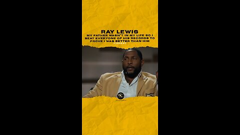 I beat everyone of his records to prove I was better than him