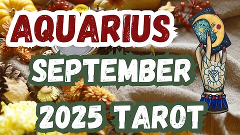 Aquarius ♒️- You will always have enough! September 2025 Monthly Tarot Reading #aquarius #tarot