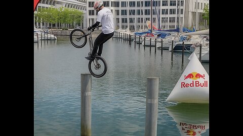 INSANE Bike Stunt Over WATER