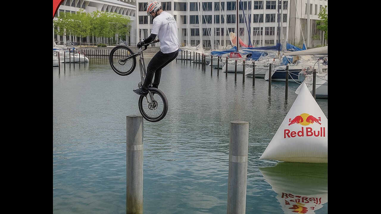 INSANE Bike Stunt Over WATER