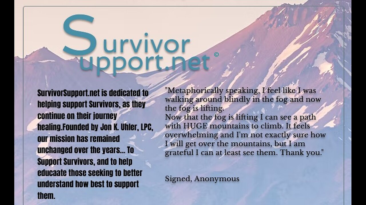 S2 EP75 -- Jon Uhler - DID Series #1 Understanding Survivor's Internal System & Starting Healing Process