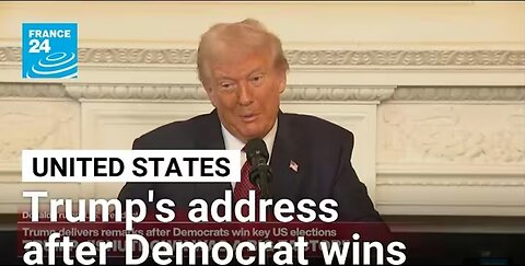 Replay: US President Donald Trump delivers remarks after Democrats win key US elections