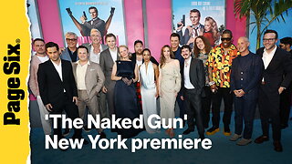 See the looks from 'The Naked Gun' New York premiere: Pamela Anderson, Liam Neeson, more