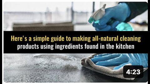 "All-Natural Cleaning Products: A Simple Guide Using Kitchen Ingredients"