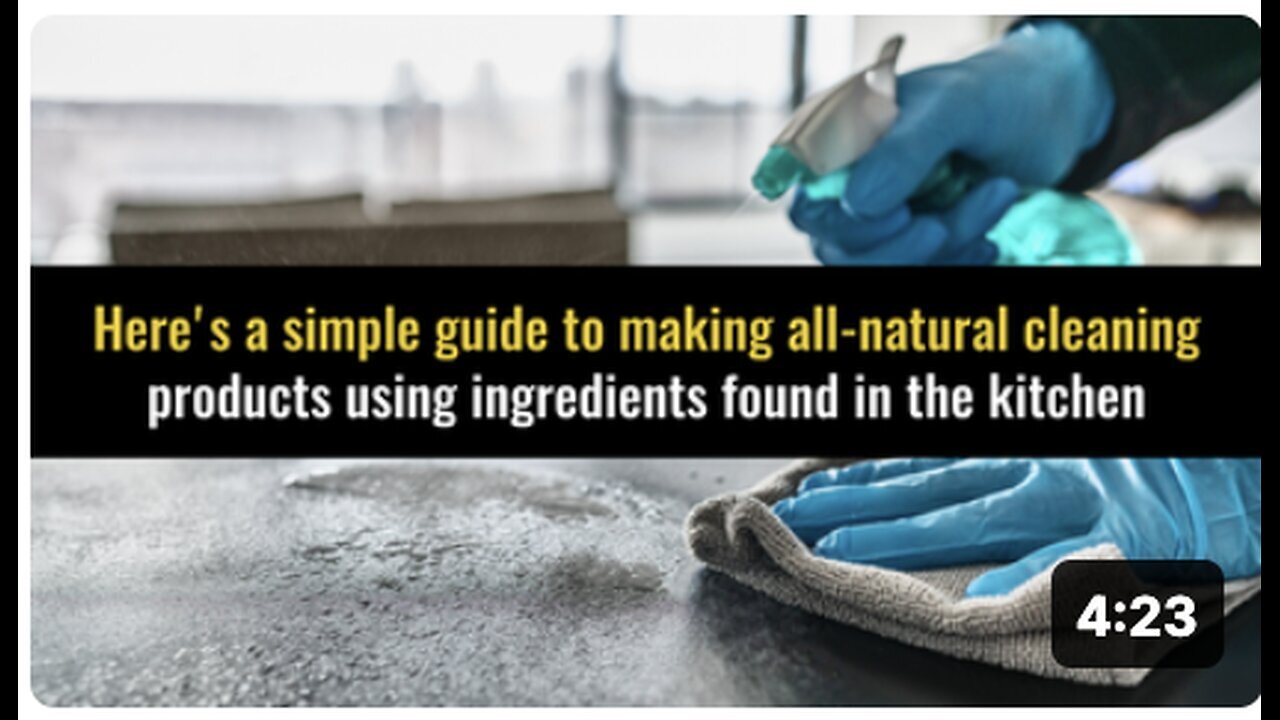 "All-Natural Cleaning Products: A Simple Guide Using Kitchen Ingredients"
