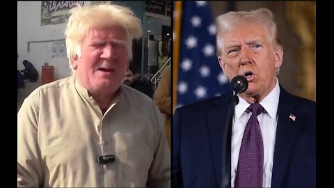 Is that Donal Trump selling pudding on pakistan street?