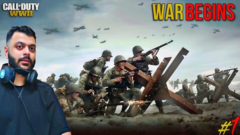 WAR BEGINS at D DAY Call of Duty WW2 Gameplay Part 1