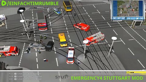 Emergency4 Stuttgart Modifikation #2 Verkehrsunfall(2) - Sport/Schul Unfall - Person in Notlage
