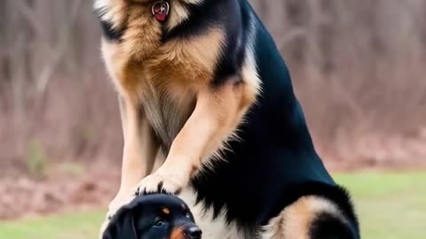Rottweiler Puppy vs Pitbull puppy ( German Shepherd, Husky, Doberman, labrador retriever, Pointer).