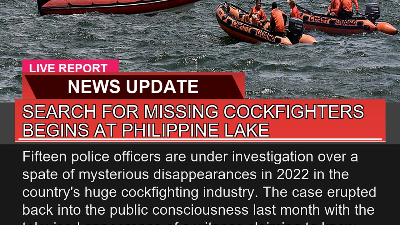 Search for Missing Cockfighters Begins at Philippi