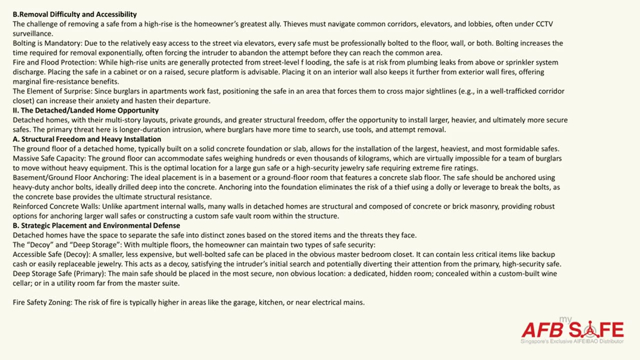 Installation & Placement: Where to Put Your Safe in HDB Condo vs Landed Home — My AFB Safe