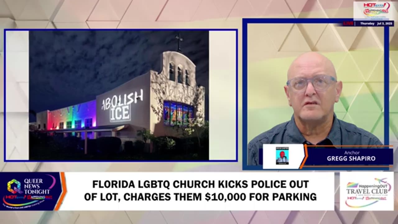 Fla LGBTQ Church Kicks Police Out Of Lot, Charges Them $10,000 For Parking (7.03.25) Allendale United Methodist Church in St. Petersburg