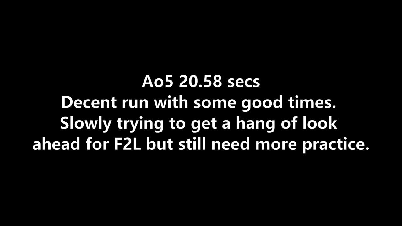 Uncle Solves Rubik's Day 30: 10 June 2025 Ao5 20.58 secs
