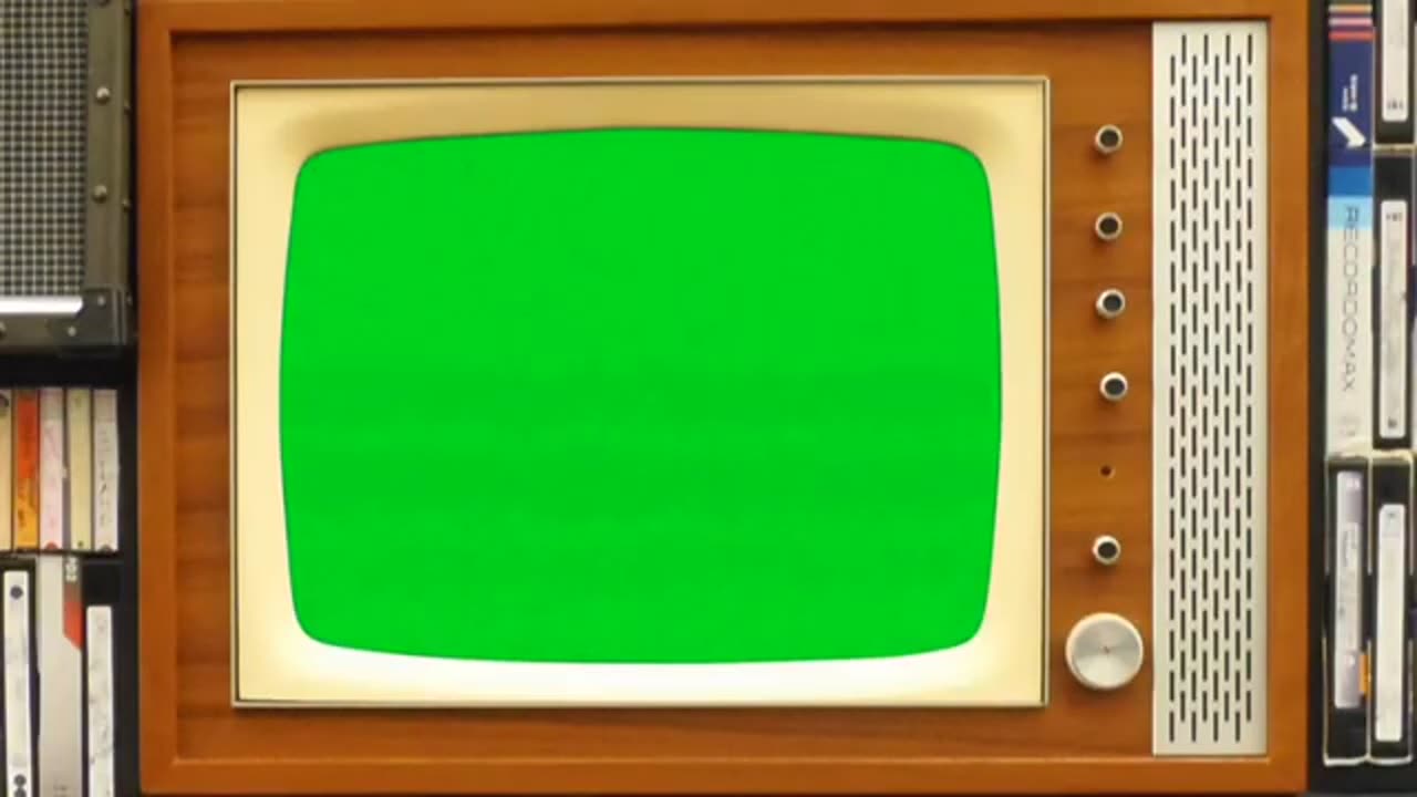 old TV green screen no copyright