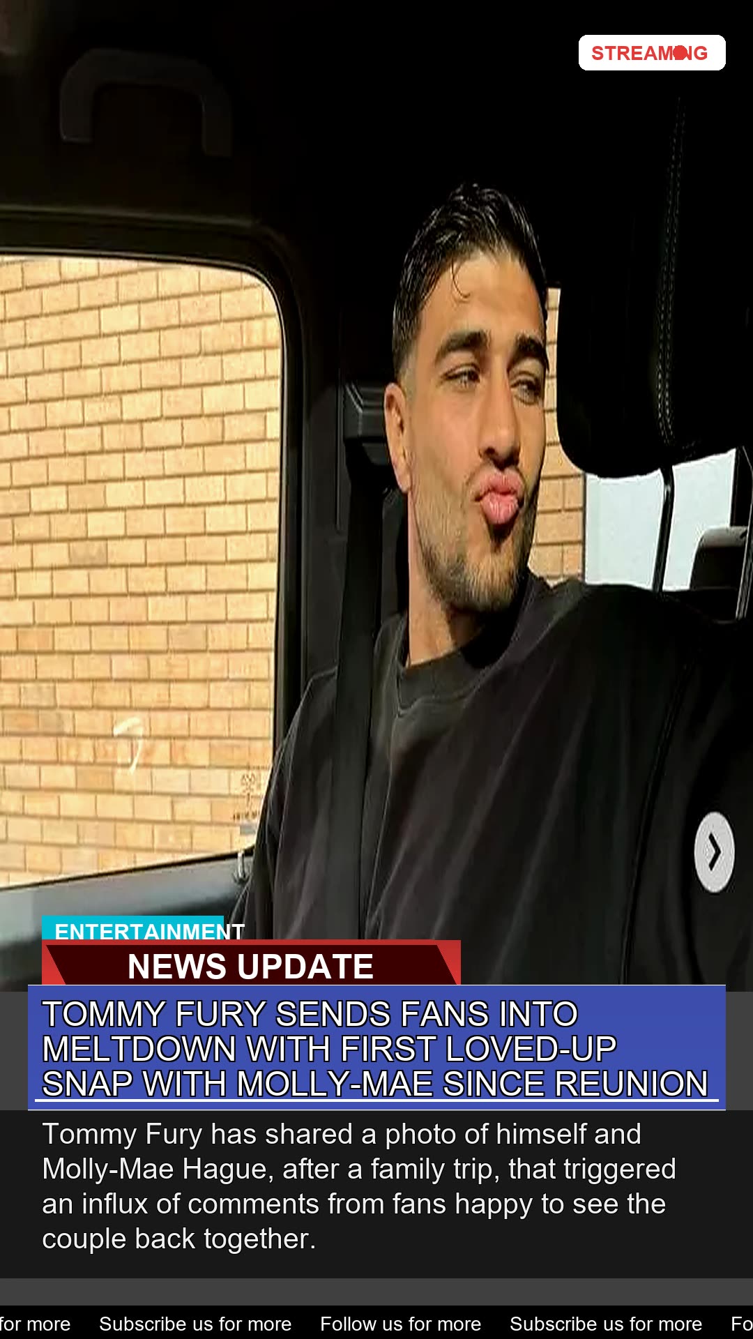 Tommy Fury Sends Fans Into Meltdown with First Lov