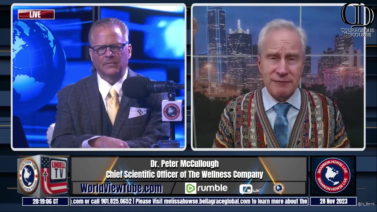 Chinese Macrolide Resistant Mycoplasma Pneumonia--Dr. Peter McCullough on Brannon Howse Live