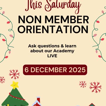 🎄 This Saturday! Non-Member Orientation