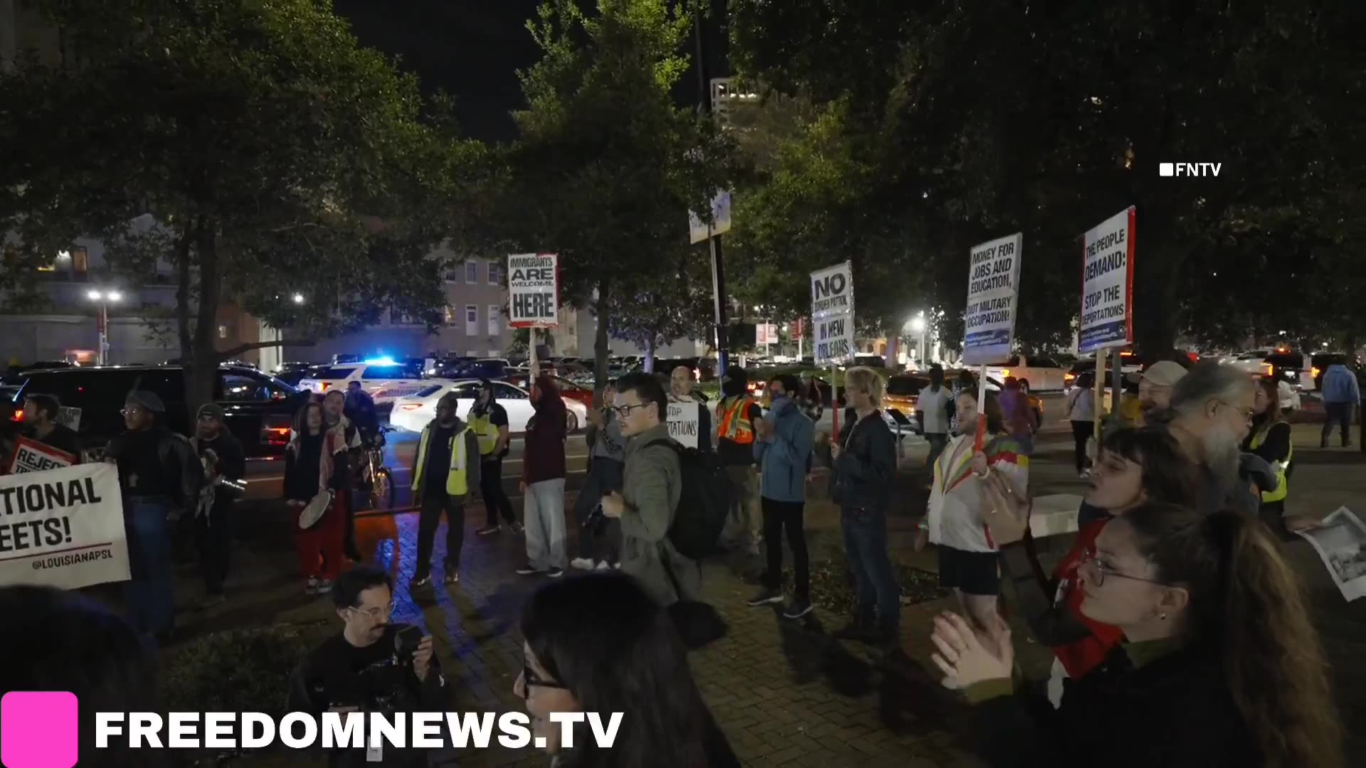 Leftists are SLANDERING the National Guard in New Orleans, waving pro-Palestine