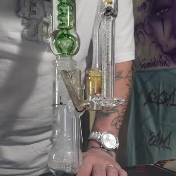 ✨Phoenix Star Glycerin Bong with Ball Perc in Action #bongguy #420
