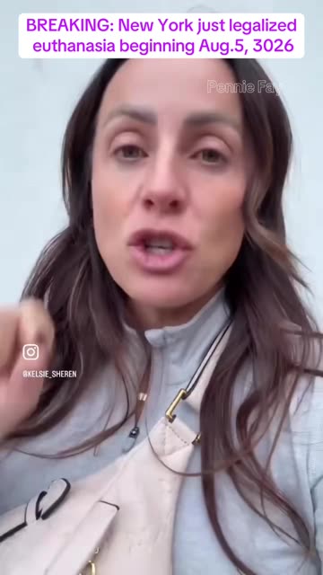 BREAKING: New York just legalized euthanasia beginning Aug.5, 2026