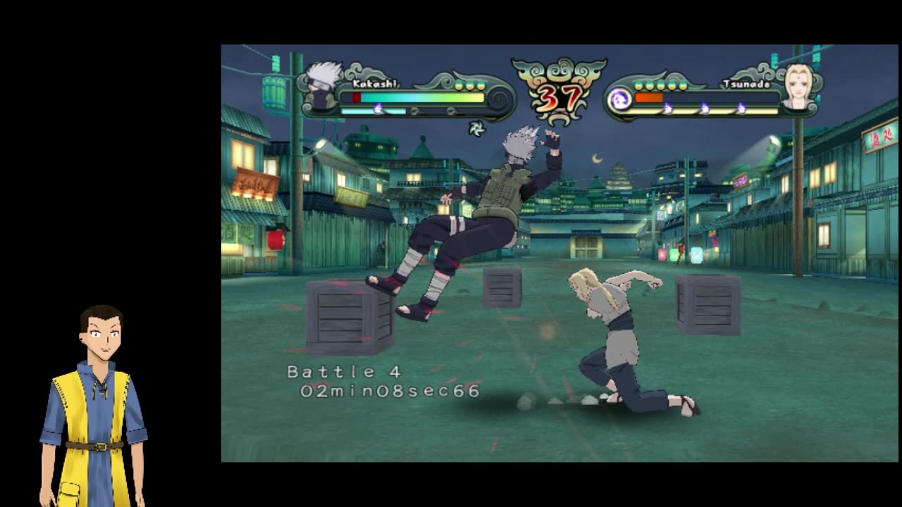 Naruto Clash of Ninja Revolution 2 (Wii/Dolphin) Kakashi TA run!