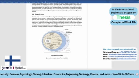 Student Work (Thesis) | MS Internationa Business Final Thesis | JAMK University of Applied Sciences
