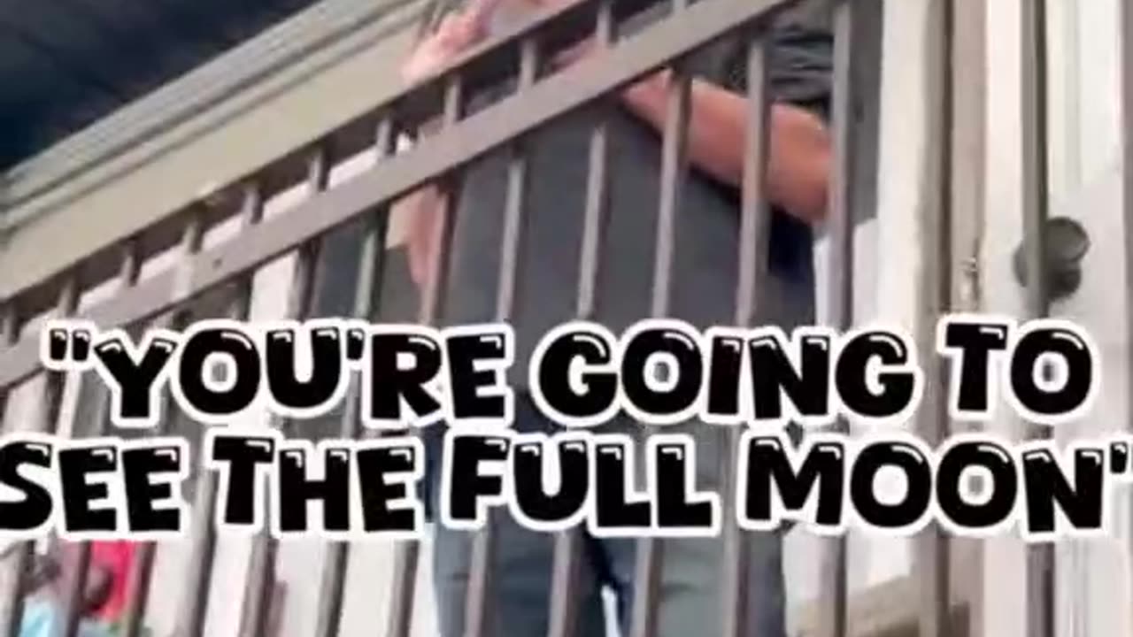 The man who pulled his pants down being asked the question "Why?"