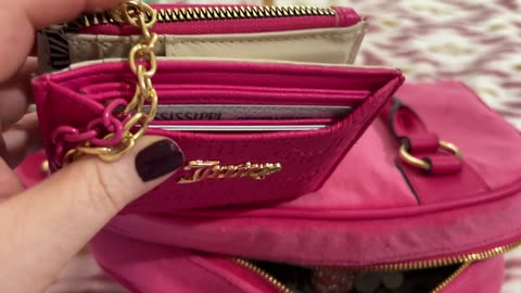 What’s in my pretty pink Juicy Couture Bag.