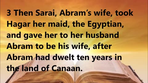 Abram agrees with Sarai’s suggestion.