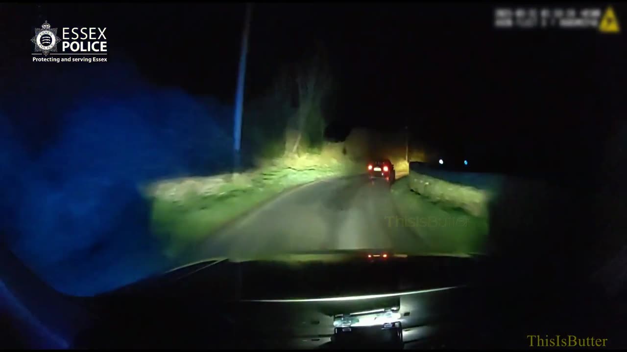 Essex Police high-speed chase ends up in muddy Boxted field