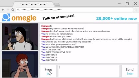 Shocking: TRUE OMEGLE CHAT ROOM HORROR STORY ANIMATED