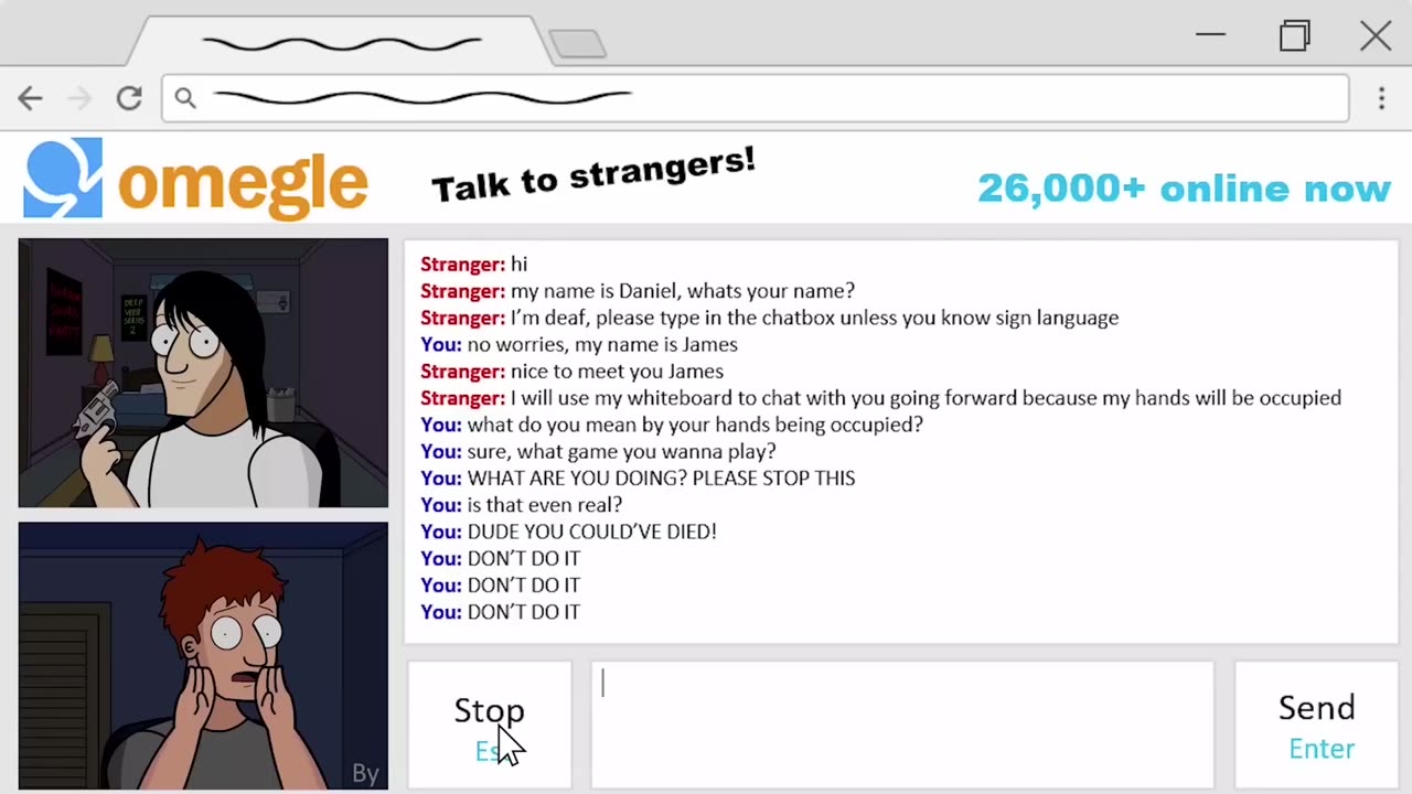 Shocking: TRUE OMEGLE CHAT ROOM HORROR STORY ANIMATED