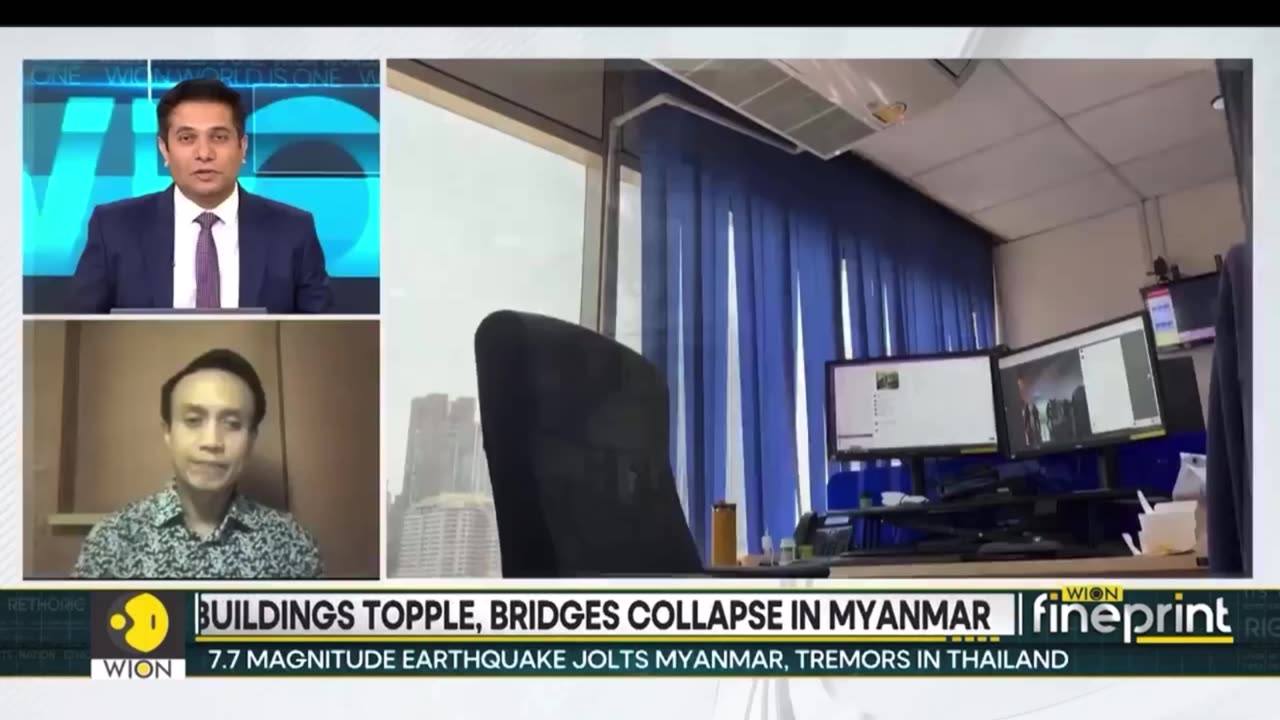 Earthquake strike.