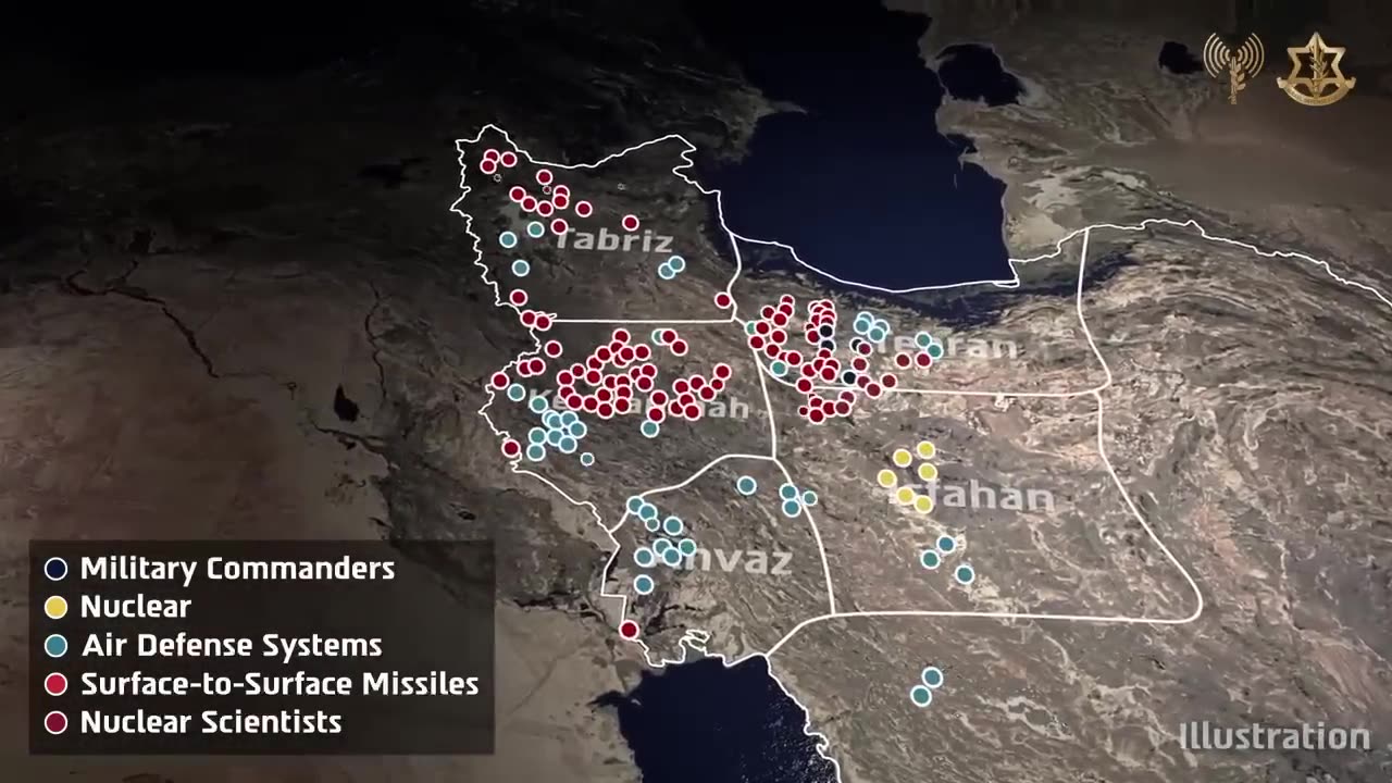 Iranian Targets Struck 15 H Ago