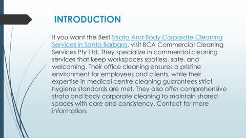Best Strata And Body Corporate Cleaning Services in Santa Barbara