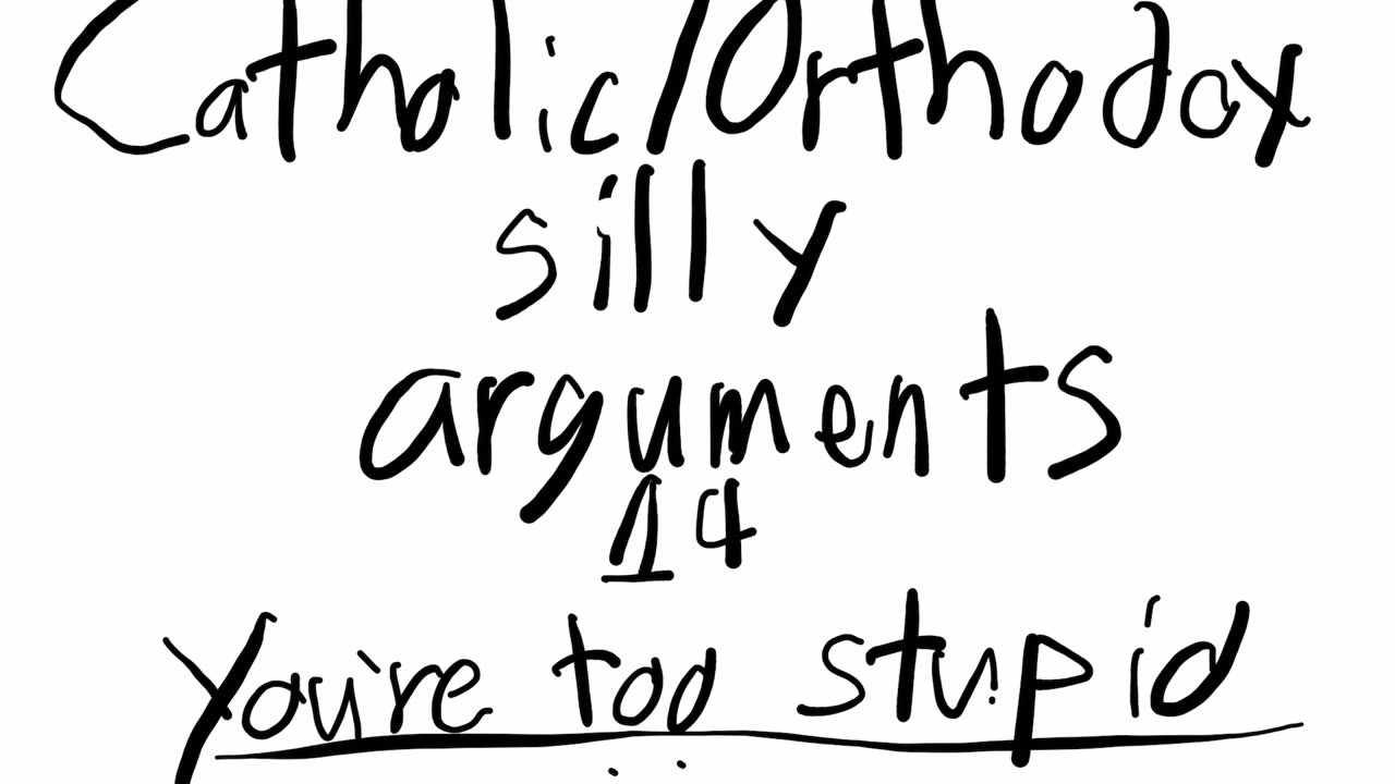 Catholic/Orthodox silly arguments 14
