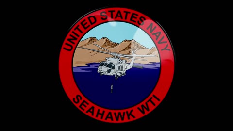 Seahawk Weapons and Tactics Instructor (WTI) patch logo tornado animation