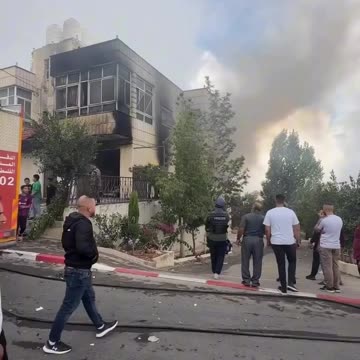 The Israeli occupation forces blow up a house and detain a Palestinian