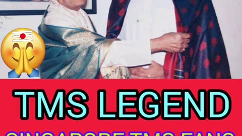 ONE SUN ONE TMS LEGEND M.THIRAVIDA SELVAN SINGAPORE TMS FANS 2025