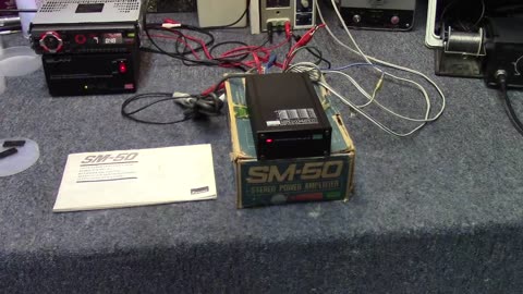 Sansui SM-50 Car Amplifier - testing/quick look