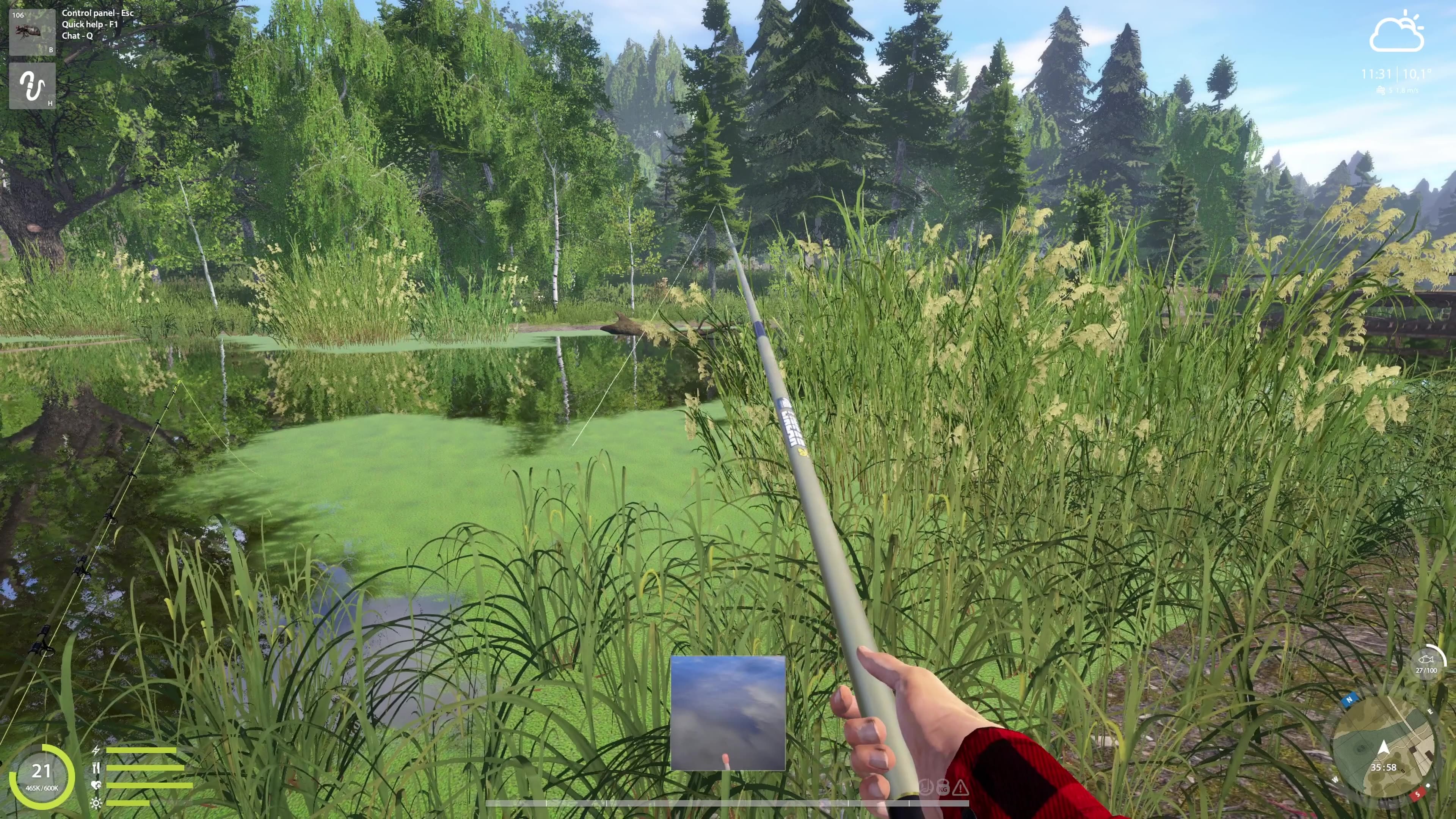 Good spot for bleak and frog, Old Burg Lake, Russian Fishing 4