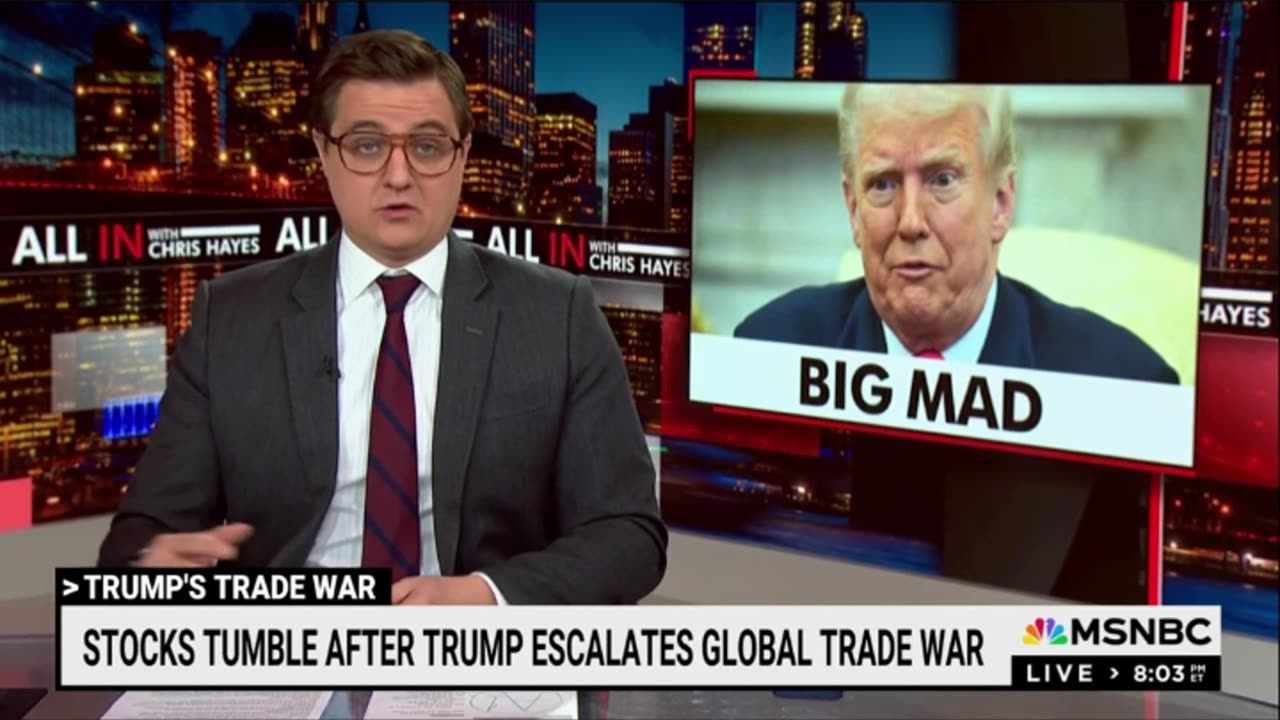 Chris Hayes: Trump Launched Trade War Out Of Nowhere For No Reason Against America’s Closest Allies
