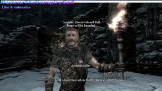 Skyrim my most terrifying ability vs imperials + speedy my parrot talking in background lol