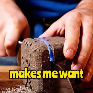 Cutting Minecraft Blocks in Real Life?! 🧱✂️ Looks Too Real to Be Fake #Minecraft #RealOrFake