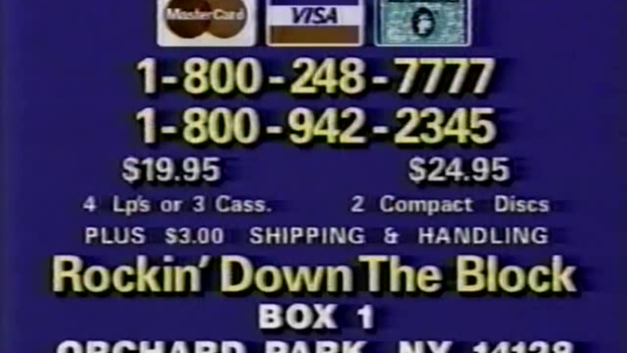 "Rockin' Down the Block" Music Collection from Silver Eagle Records TV Commercial from 1988