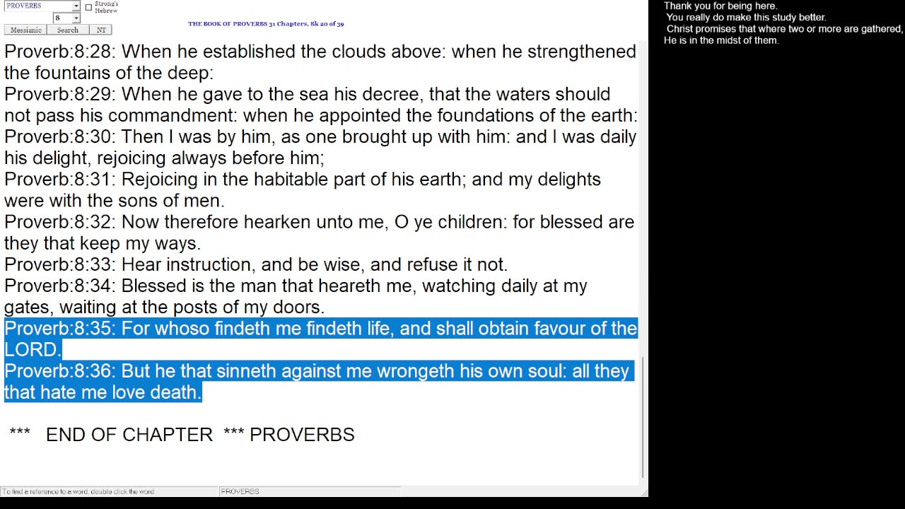 Proverbs 8