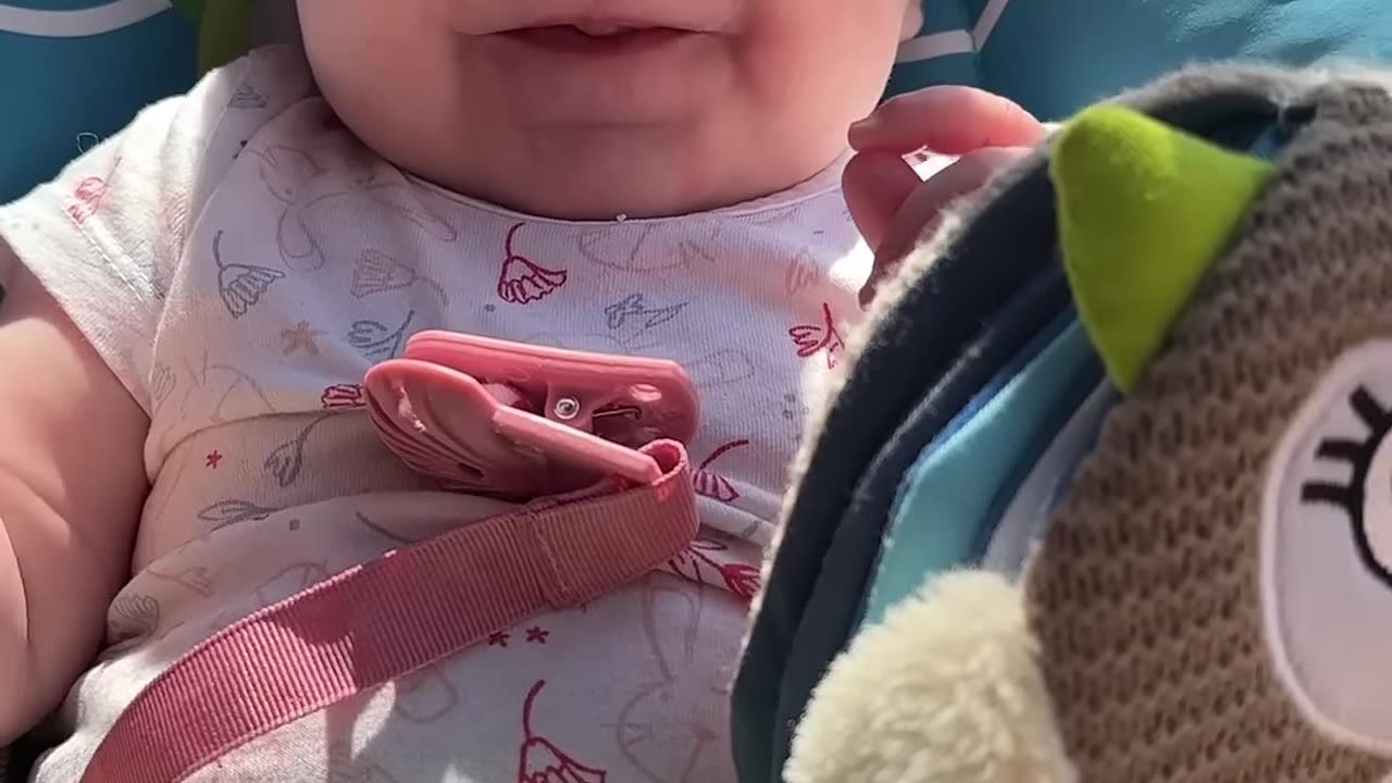 playing with my sock! baby kayla day 164