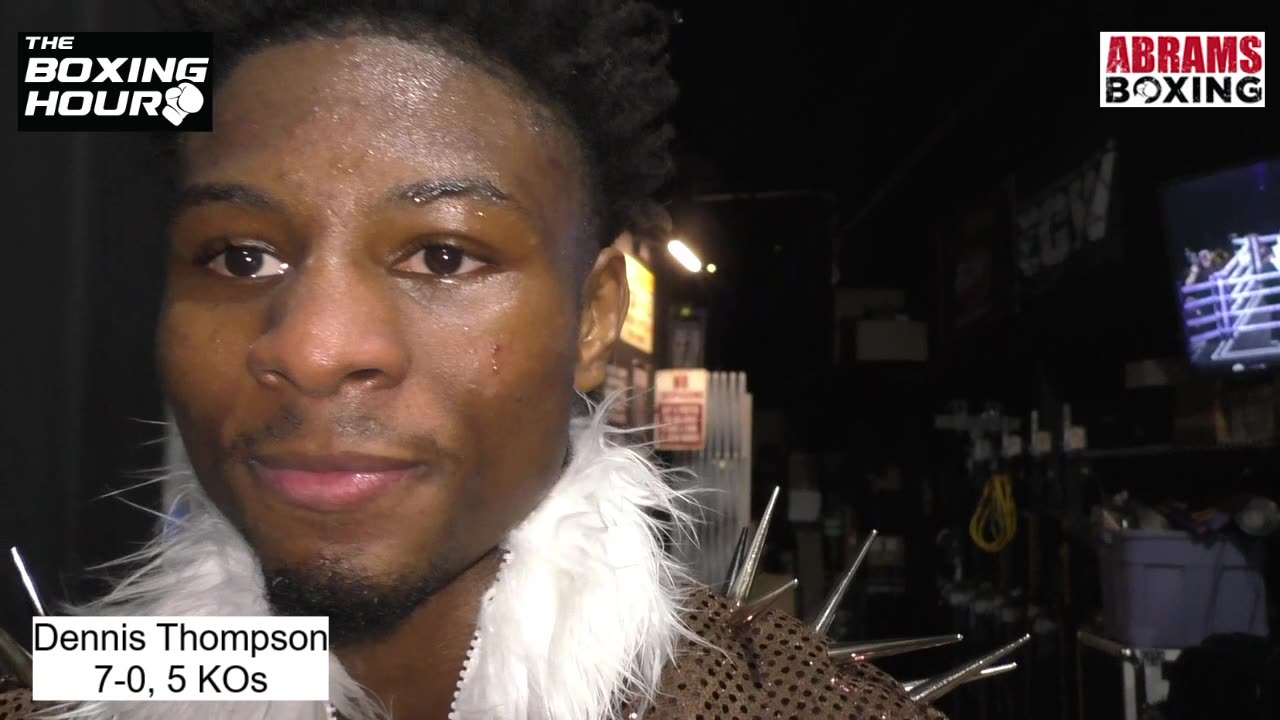 Dennis Thompson Talks 1st Round stoppage over Tristan Lackey in Philly